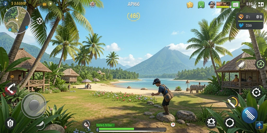 Tampilan gameplay <strong>API66</strong> yang menyenangkan dan penuh warna.