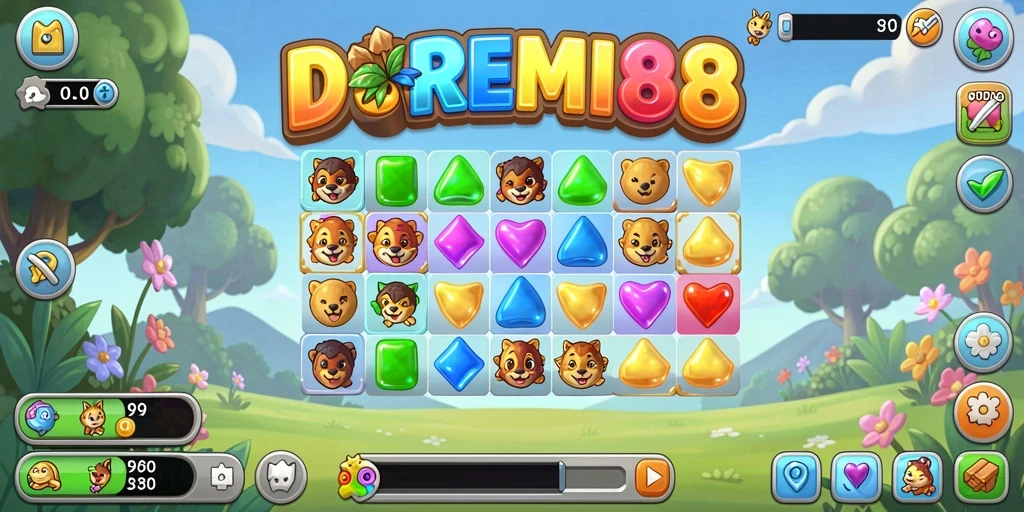 Gameplay DOREMI88 yang seru dan penuh warna.