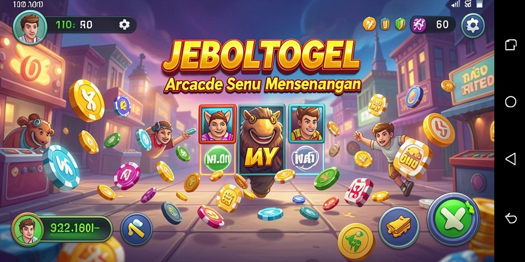 Tampilan screenshot utama JEBOLTOGEL menunjukkan keseruan gameplay arcade.