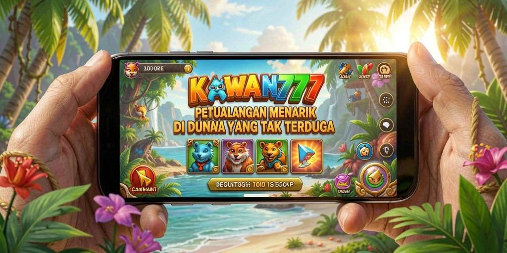 Tampilan gameplay KAWAN777 yang menonjolkan petualangan seru.