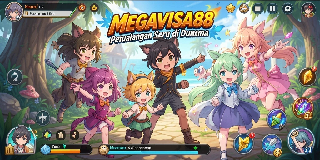 Tampilan seru dari gameplay MEGAVISA88 yang penuh aksi Anime.