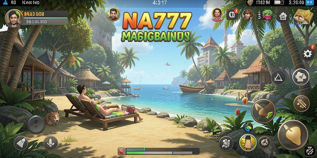 Tampilan gameplay NA777 yang menarik dan penuh warna.