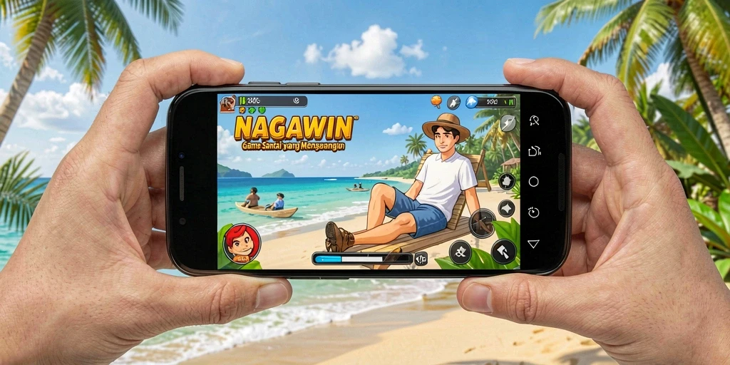Tampilan gameplay NAGAWIN yang seru dan menyenangkan.