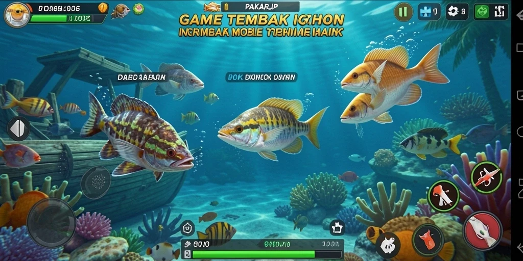 Menangkap ikan berwarna-warni dalam PAKARJP dengan gameplay yang seru.