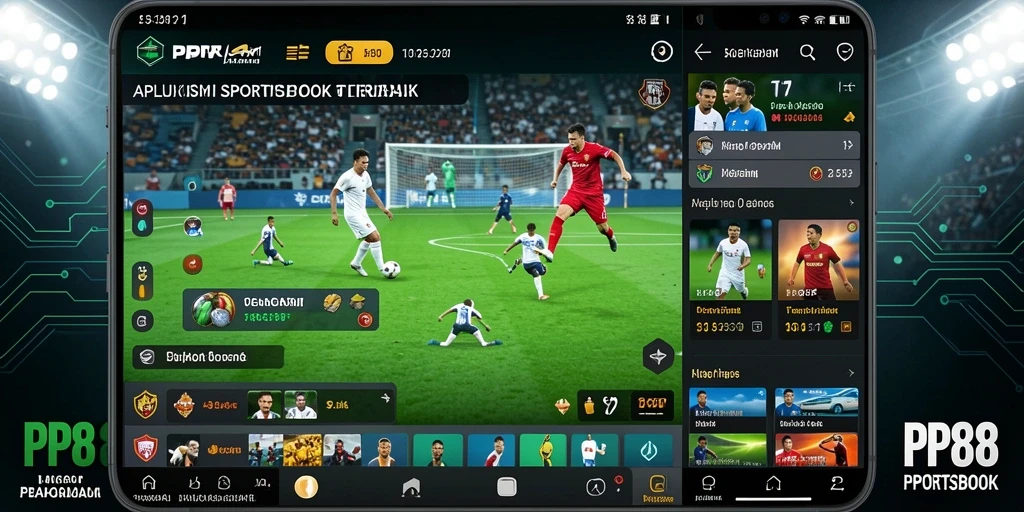 Tampilan utama PP88 menampilkan berbagai opsi taruhan Sportsbook yang menarik.