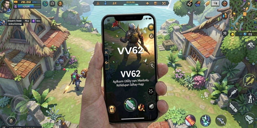 Tampilan antarmuka utama VV62 dengan fitur-fitur Utility yang bermanfaat.