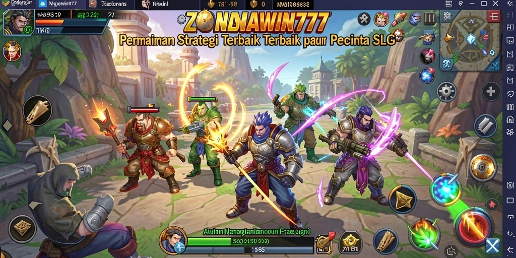 Tampilan gameplay menarik dari ZONAWIN777 yang menunjukkan strategi SLG.